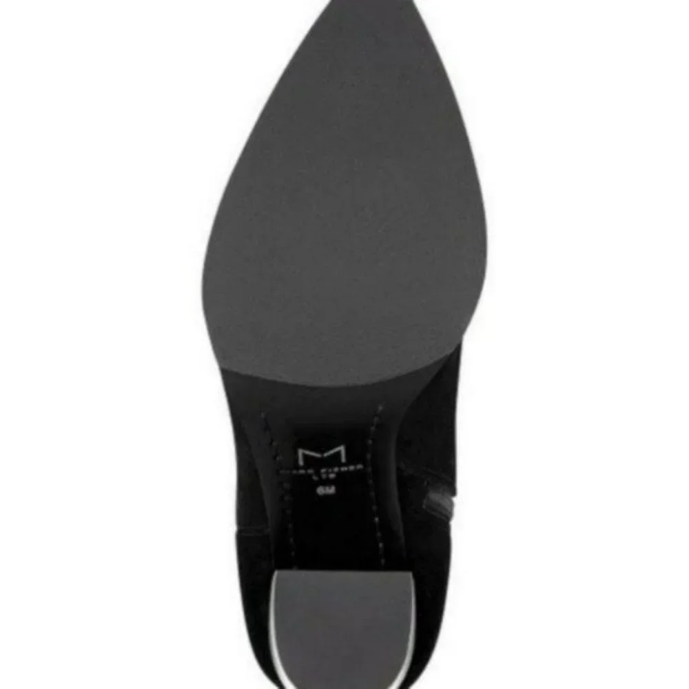 Marc Fisher LTD Giana Black Suede Booties - Picture 2 of 8